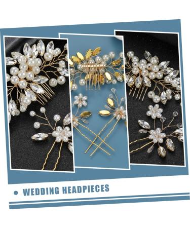 minkissy 2 Sets Hairpin Decorative Hair Combs Pearl Hair Combs Decorative Headpiece Bridal Hair Combs Hair Accessories for Girls Braids Accessories Pearl Headpieces Wedding Zinc Alloy Bride - Buy Online on GoSupps.com
