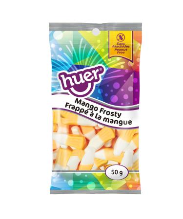 Huer - Frosty Mango Pocket Pals 12 Pack Fruity Creamy Milkshake Flavour Soft and Chewy Gummy Candy Natural Colours 50g Bag (Pack of 12) Stocking Stuffers Christmas Gift