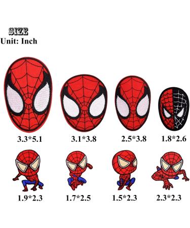 Spiderman Iron on Patches for Clothing DIY - Set of 14 - Buy Online on GoSupps.com