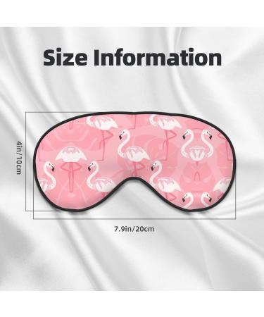 Summer Flamingo Palm Leaves Eye Mask Comfortable Sleep Aid for Deep Sleep Yoga Travel & Meditation 1 Count - Buy Online on GoSupps.com
