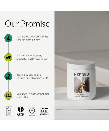 Needed. Cognitive Support - Comprehensive Supplement with Ashwagandha Reishi & Lion's Mane Mushrooms Breastfeeding Safe - Supports Focus Attention & Memory 30-Day Supply - Buy Online on GoSupps.com