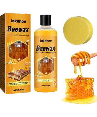 Bees Wax Furniture Polish and Cleaner Agent 100ml Natural Bee Wax Polish - Protective Wood Cleaner Spray Multifunctional Furniture Polish for Wood Multisurface Besreey - Buy Online on GoSupps.com