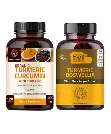 Turmeric Curcumin Capsules & Boswellia Turmeric Capsules