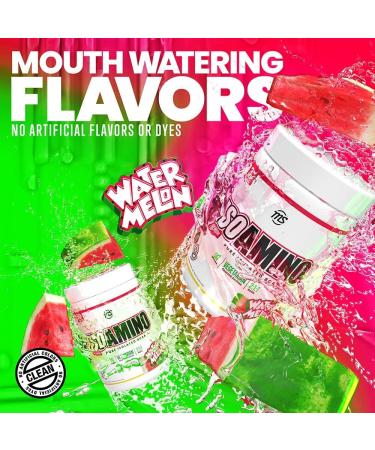 Man Sports ISO Amino - Watermelon BCAA Powder 270g | Vegetarian 2:1:1 Ratio | Natural Lean Muscle & Fat Burning Supplement - Buy Online on GoSupps.com