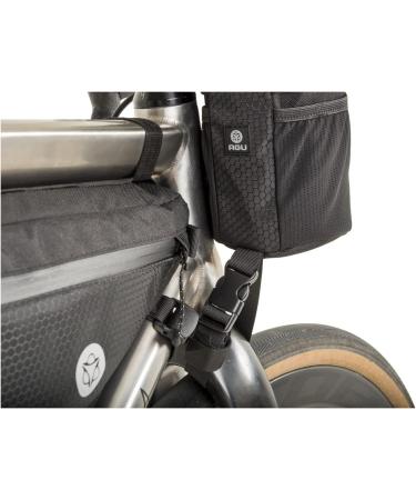 AGU Snack Pack Bike Frame Pocket - 1L Water-Repellent Reflective 100% Recycled Polyester for Bike Packing - Easy Assembly - Black - Buy Online on GoSupps.com