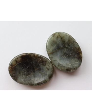 Laboradite Crystal Thumb Stone - Meditation Stress Relief Gift for Chakra Healing & Energy Balancing - Buy Online on GoSupps.com