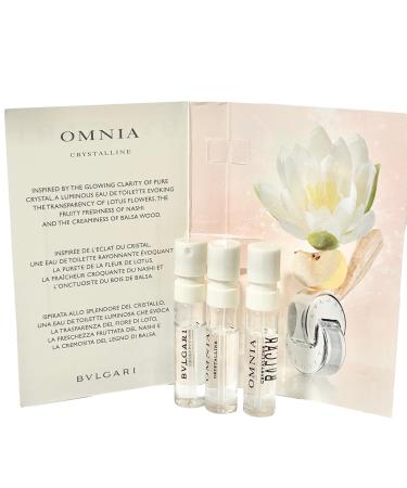 BVLGARI Omnia Crystalline Sample EDT 1.5 ml / 0.05 Fl Oz Women Perfume (Pack of 3) - Buy Online on GoSupps.com