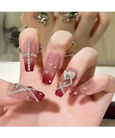 NICENEEDED 12 Strips Metal Nail Art Chains Nail Jewelry Chains with Box Alloy Nail Chains Punk Nail Charms Nail Ornaments Nail Jewels Nail Art Studs for Manicure Decoration - Buy Online on GoSupps.com