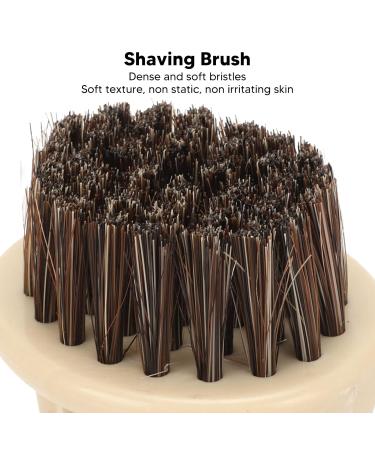 3-Piece Shaving Brush Set - Burr-Free Comb & Soft Hair for Men's Beard Care | International Shipping - Buy Online on GoSupps.com
