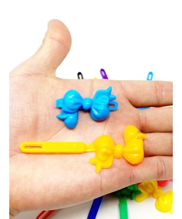 Tara Girls Self Hinge Multi Design Plastic Bow Hair Barrettes Pack Of 2 - BR60 - Buy Online on GoSupps.com