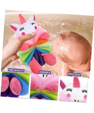 FRCOLOR Bath Scrubber Children's Cartoon Style Skin Scrubber Cleaning Tool Cartoon Bathroom Balls Body cleansers Body Skin Scrubbing Tool Baby Comfortable Cartoon Style Bath Ball - Buy Online on GoSupps.com