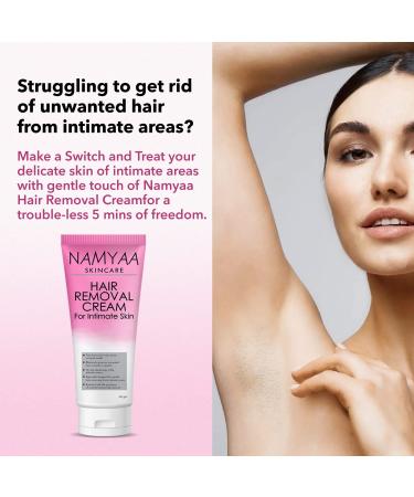 Hair Removal Cream for Intimate Skin & Soothing Serum - 60gm & 30gm | Women's Sensitive Skin Care - Buy Online on GoSupps.com