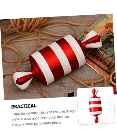 Alipis 2 pcs decorate pvc decorations Cosmetics Xmas Party Ornament Gift christmas tree Holiday Ornament outdoor decor Accessories christmas decorations household Christmas set Ornament Redx2pcs 15X6X6CMx2pcs - Buy Online on GoSupps.com