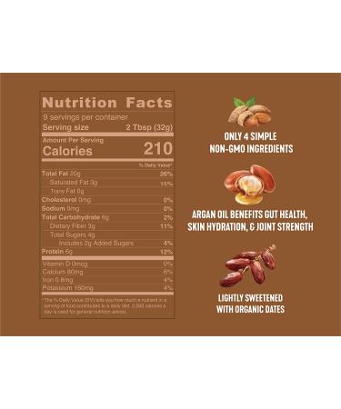 Amlu Foods Chocolate Almond Butter with Argan Oil - Organic Keto Friendly Nut Butter | High Protein & Essential Fatty Acids | Crunchy & Creamy - Buy Online on GoSupps.com