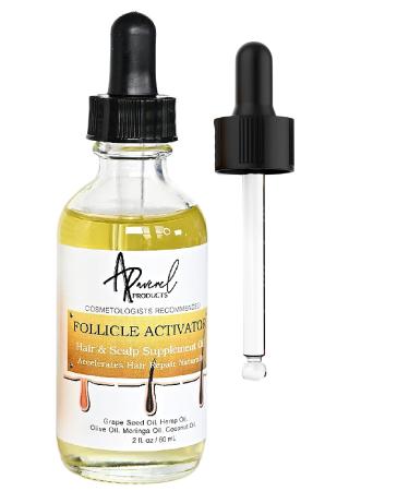 Aravenel Products Hair Follicle Stimulator   2Fl Oz Hair Growth Oil for Hair and Scalp   Rich in Vitamins and Minerals   Grape Seed Oil  Hemp Oil Hair Serum   Stimulates Hair Growth and Regeneration