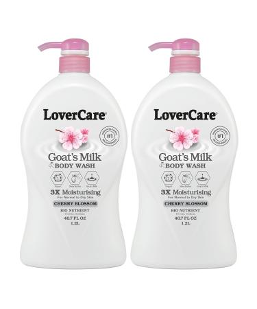 Lovercare 2-PACK Goat's Milk Cherry Blossom Body Wash 2 x 40.7 Fl.Oz. - Buy Online on GoSupps.com