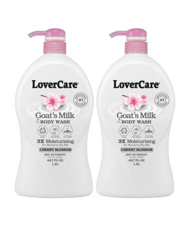 Lovercare 2-PACK Goat's Milk Cherry Blossom Body Wash 2 x 40.7 Fl.Oz.