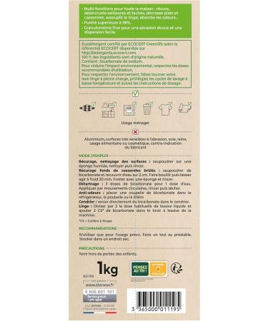 STARWAX SOLUVERT Household Baking Soda Multifunctional: Scrubs Degreases Absorbs Odors Softens Laundry 100% Natural O - Buy Online on GoSupps.com