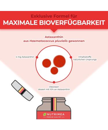 Pure Astaxanthin Capsules - Natural Algae Extract - 60 Count - 4 mg - Strong Antioxidant for Immunity & Wellness - Buy Online on GoSupps.com