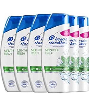 Head & Shoulders, Menthol Fresh Anti-Dandruff Shampoo, Deeply Cleanses Hair and Scalp, Fresh Minty Sensation, Pack of 6x285 ml