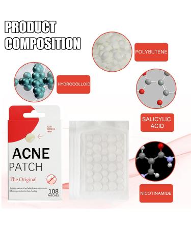 Zit Patches for Acne - 108Pcs Tea Tree Oil Clear Invisible Hydrocolloid Spot Dots - Day & Night Use - Buy Online on GoSupps.com