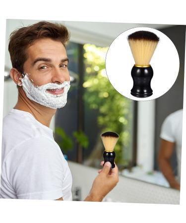 Minkissy Men's Shaving Razor Brush - Premium Beard Care Tool & Short Handle Shaving Soap Brush for Ultimate Grooming - Buy Online on GoSupps.com