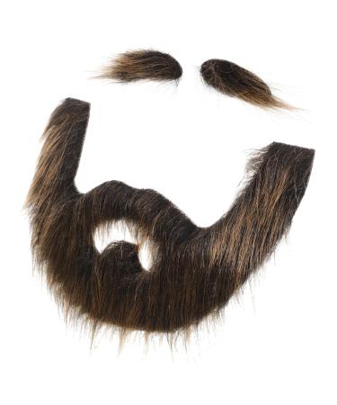 WOONEKY 1 Set Beard Dress up Man Dress up Pirate Beard Fake Beard DIY Fake Mustache Viking Costume Plush