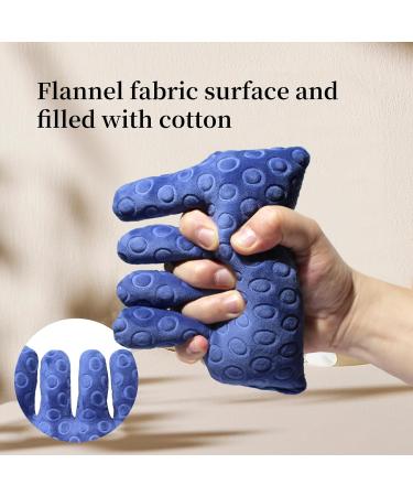 Hand Contracture Cushion Finger Separator - Skin Protection Aid for Elderly & Bedridden Patients | Comfortable Grip Orthosis with Elastic Band - Purple - Buy Online on GoSupps.com