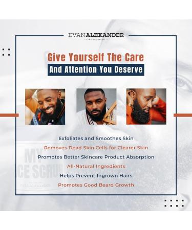 Evan Alexander Grooming Face Scrub - Exfoliating All-Natural Men s Scrub with Pumice & Clay for Skin Irritation - 4 oz - Buy Online on GoSupps.com