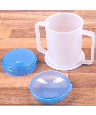 Adult Drinking Cup with Handles & Anti-Spill Lids - Spill-Proof Design for Easy Drinking - Buy Online on GoSupps.com