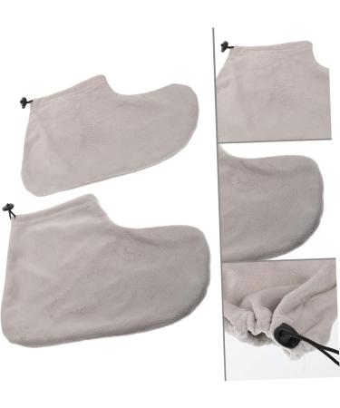 FRCOLOR 1 Pair Wax Therapy Warm Foot Cover Wax Work Cotton Mittens Fir Paraffin Wax Gloves Foot Skin Care Paraffin Wax Bath Liners Paraffin Wax Booties Feet Care Skull Stationary Spa Plush 28X20X0.9CM Grey - Buy Online on GoSupps.com
