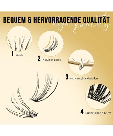 High-Quality 320pc Individual Eyelashes - 10D & 20D D-Mix (9-16mm) | Reusable Artificial Cluster Lashes - Best for International Shipping - Buy Online on GoSupps.com