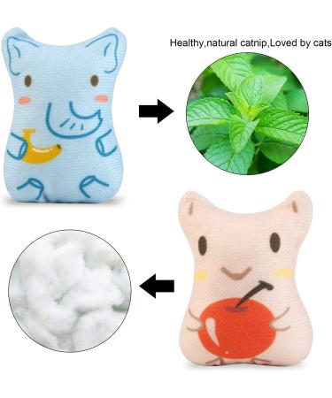 Dorakitten Catnip Toys for Indoor Cats - 5PCS Plush Chew Toys for Teething and Interactive Play | Catnip Filled Kitten Toy with Soft Material and Animal Shapes - Buy Online on GoSupps.com