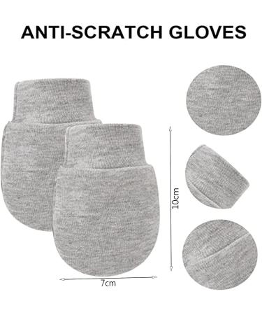 Soft Anti-Scratch Newborn Baby Mittens - Adjustable No Scratch Cotton Gloves for Boys & Girls - Warm, Cozy & Cute Designs - Buy Online on GoSupps.com