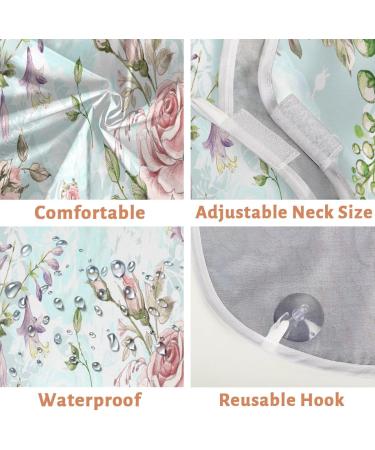 Beard Bib Apron for Men | Non-Stick Waterproof Hair Catcher - Floral Rose Design for Easy Grooming & Trimming - Buy Online on GoSupps.com
