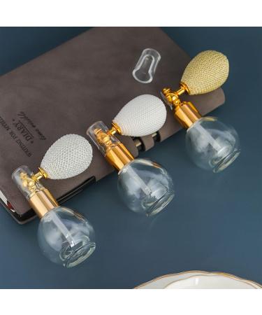 Beaupretty Vintage Glass Spray Bottles - 10ML Refillable Perfume Bottles for Women | Clear Crystal Makeup Bulb | Portable Nebulizer - Buy Online on GoSupps.com