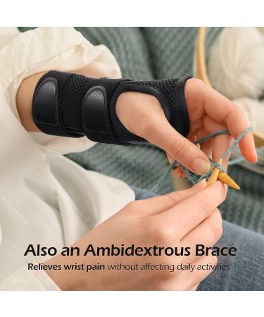 FREETOO Wrist Brace for Carpal Tunnel Relief | Adjustable Hand Brace with 3 Stays | For Men and Women | Tendonitis, Arthritis, Sprains | Right Hand S/M - Buy Online on GoSupps.com