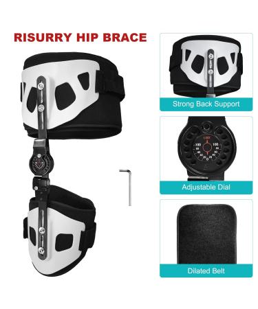 Abduction Hip Brace - Post Op ROM Stabilizer for Joint Protection & Sciatica Pain Relief | Universal Support for Men & Women - Buy Online on GoSupps.com