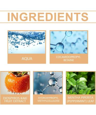  Generisch Khaki shower gel persimmon shower gel refreshing effective deodorizer long-lasting fragrance Suitable for men and women moisturizing gentle makeup remover for all skin types (2) - Buy Online on GoSupps.com