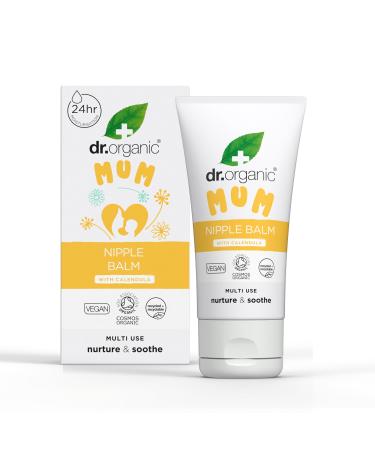 DR Orghanic nipple balm with calendula lanolin natural relief for wounds & cracked nipples breastfeeding calming vegan animal test-free paraben & SLS-free organic certified 30ml