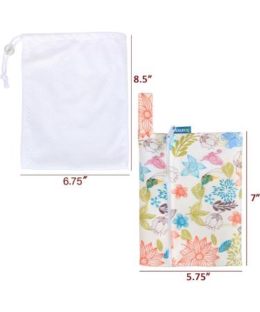 Teamoy Washable Makeup Remover Pads - 12 Pack Reusable Cotton Rounds for Women with Laundry Bag | Eco-Friendly Jungle Design - Buy Online on GoSupps.com