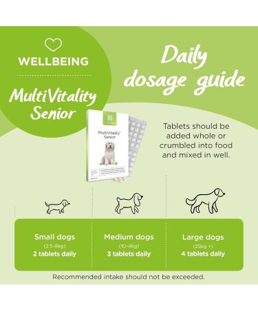 Healthspan Senior Multivitamin for Dogs | 240 Tablets | 15 Essential Vitamins & Minerals with Siberian Ginseng | Beef Flavoured | Pet Health Supplement - Buy Online on GoSupps.com