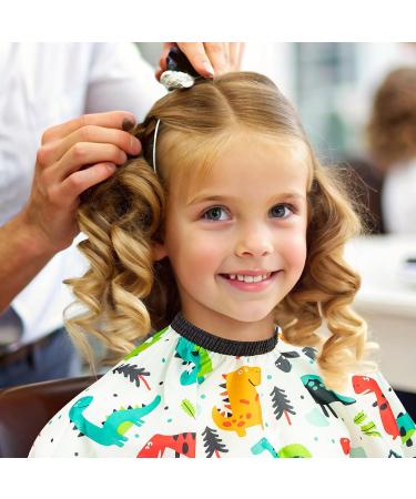 Gealaek Dinosaur Kids Haircut Cape & Neck Duster Brush Set - 55x40 Inches Salon Kit for Boys & Girls - Buy Online on GoSupps.com