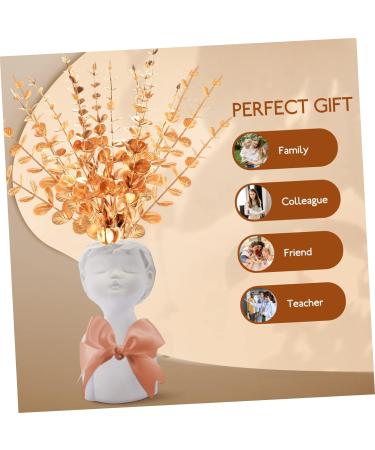 Zerodeko 20 Pcs Eucalyptus Leaves Artificial Leaves Artificial Greenery Stems Artificial Flowers Wedding Centerpiece Home Decor Gold Wedding Decor Household Decor Vase Bouquet Plastic Touch Goldenx2pcs 38X3CMx2pcs - Buy Online on GoSupps.com