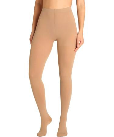 Pani Teresa Medica Compression Tights for Women - 23-32 mmHg Medical Support Socks - Class 2 Varicose Vein Relief - Beige Size 2 - Buy Online on GoSupps.com