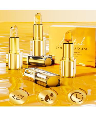 puzzlegame Color Changing Lipstick Long Lasting Lip Gloss Changes Color Moisture Resistant Lips 3 Pack for Women Wedding Date Party Cosmetics - Buy Online on GoSupps.com