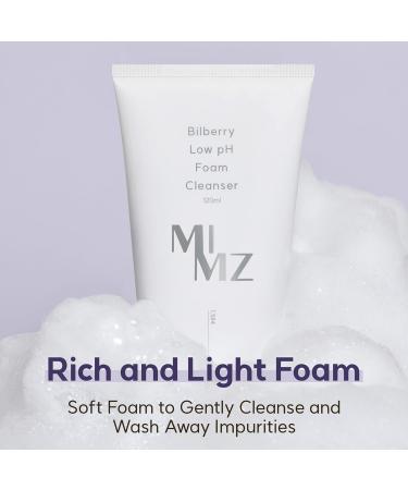 MIMZ Bilberry Low pH Foam Cleanser 120ml | Gentle Skincare for All Skin Types - International Shipping Available - Buy Online on GoSupps.com