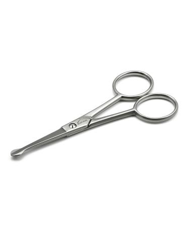 Mont Bleu Ear & Nose Hair Scissors Straight Blades Carbon Steel Made in Italy Straight 4 cm/4"