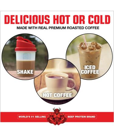 MuscleMeds Carnivor High Protein Coffee - 2lb 2 Pound, 28 Servings - Sugar Free, Lactose Free, Fat & Gluten Free - Naturally Caffeinated Energy Boost with 2 Shots Espresso - Premium Roasted for Delicious Hot or Cold Enjoyment - Buy Online on GoSupps.com
