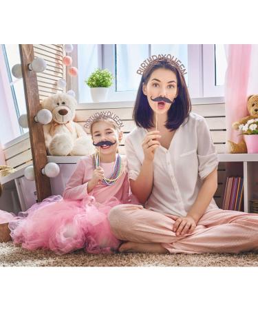 Rose Gold Birthday Queen Crown & Sash Set - Rhinestone Princess Tiara for Women & Girls | Happy Birthday Headband Accessories - Buy Online on GoSupps.com